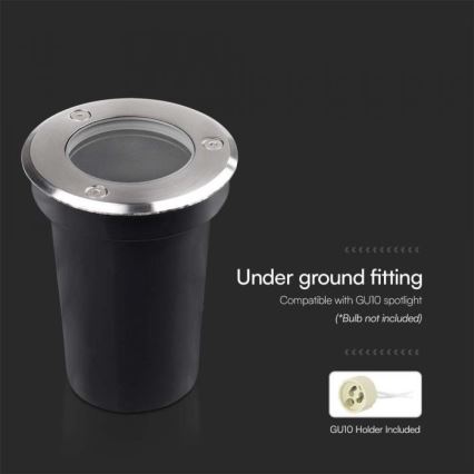 Lauko įmontuojamas šviestuvas 1xGU10/35W/230V IP67