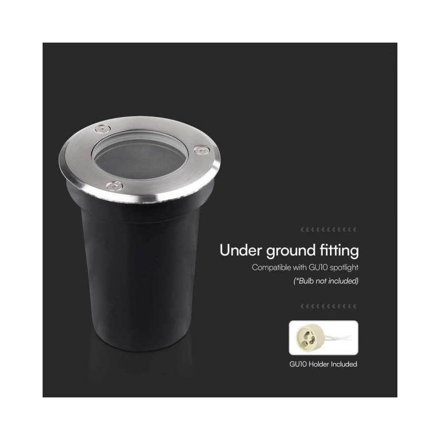 Lauko įmontuojamas šviestuvas 1xGU10/35W/230V IP67