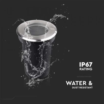 Lauko įmontuojamas šviestuvas 1xGU10/35W/230V IP67