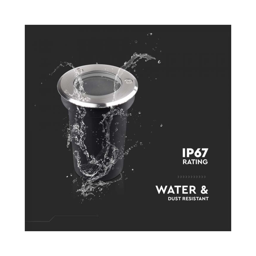 Lauko įmontuojamas šviestuvas 1xGU10/35W/230V IP67
