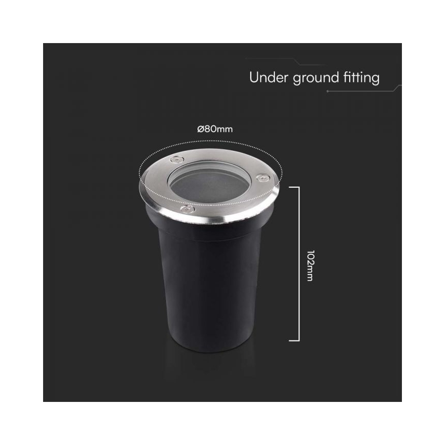 Lauko įmontuojamas šviestuvas 1xGU10/35W/230V IP67