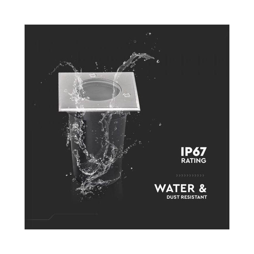 Lauko įmontuojamas šviestuvas 1xGU10/35W/230V IP67