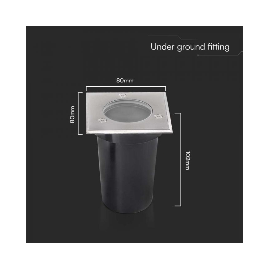 Lauko įmontuojamas šviestuvas 1xGU10/35W/230V IP67