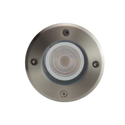 Lauko įvažiavimo šviestuvas LUKKA CONNECT 1xGU10/4W/230V IP67 matinis chromas apvalus