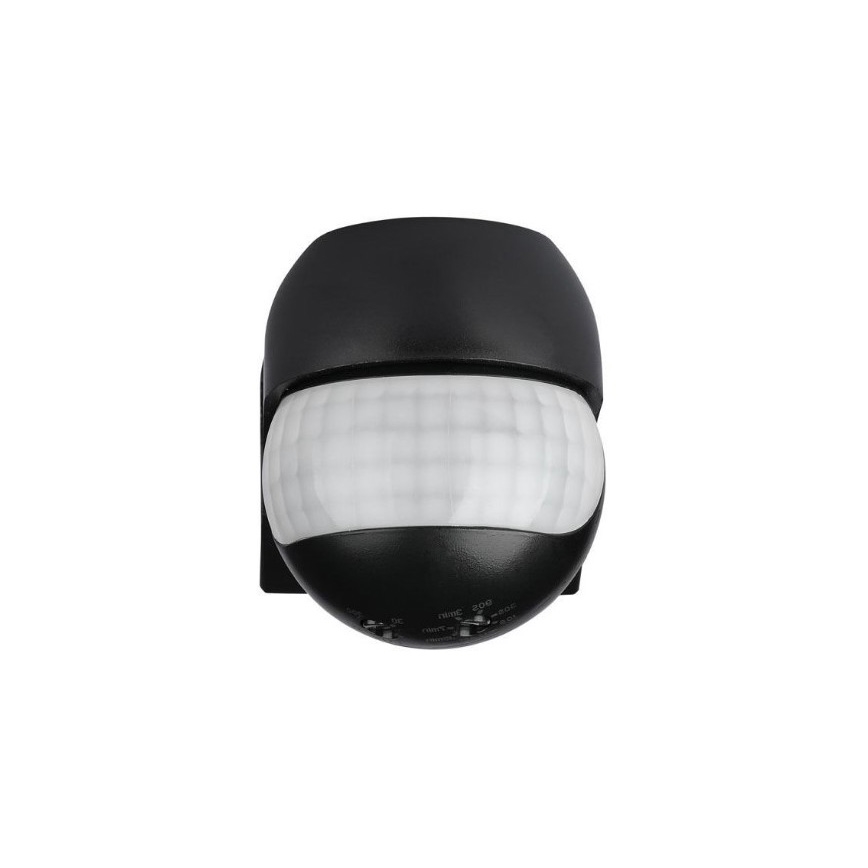 Lauko judesio jutiklis 230V IP44 juodas