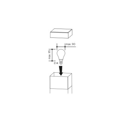 Lauko jutiklinė lempa su lizdu GARD 1xE14/60W IP44