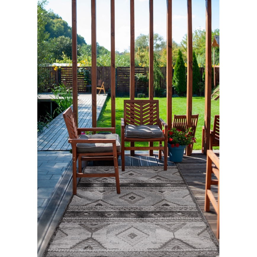 Lauko kilimas CHIARA 160x230 cm pilkas