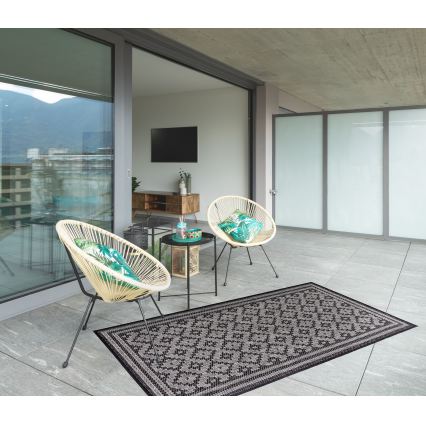 Lauko kilimas EXPRESS NEW OUTDOOR 120x160 cm antracitas/pilka