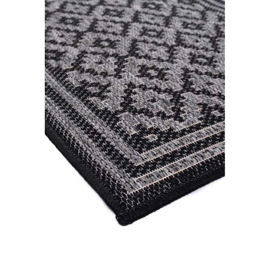 Lauko kilimas EXPRESS NEW OUTDOOR 120x160 cm antracitas/pilka