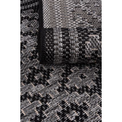 Lauko kilimas EXPRESS NEW OUTDOOR 120x160 cm antracitas/pilka