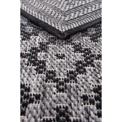 Lauko kilimas EXPRESS NEW OUTDOOR 120x160 cm antracitas/pilka