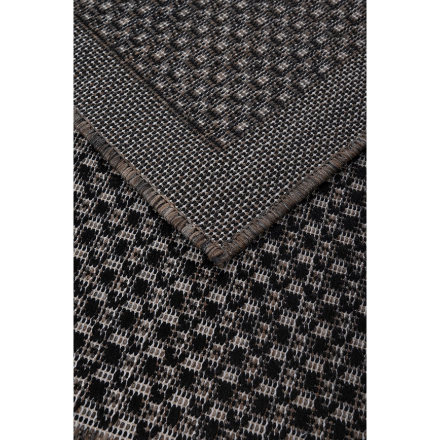 Lauko kilimas EXPRESS NEW OUTDOOR 120x160 cm antracitas/ruda