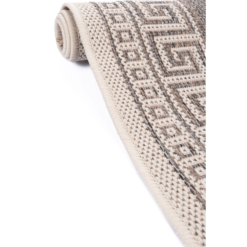 Lauko kilimas EXPRESS NEW OUTDOOR 160x220 cm pilka/smėlinė