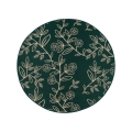 Lauko kilimas JUNGLE 135 cm žalias/lapų raštas