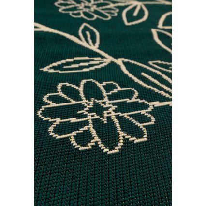 Lauko kilimas JUNGLE 135 cm žalias/lapų raštas