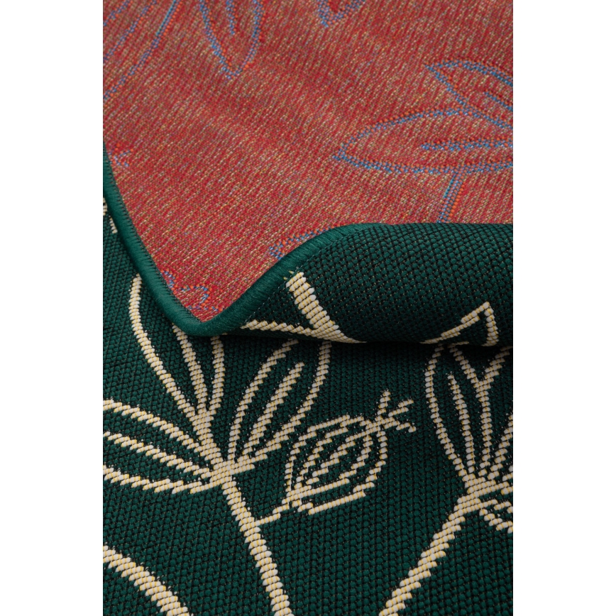 Lauko kilimas JUNGLE 135 cm žalias/lapų raštas