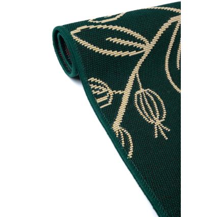 Lauko kilimas JUNGLE 80x160 cm žalias/lapų raštas