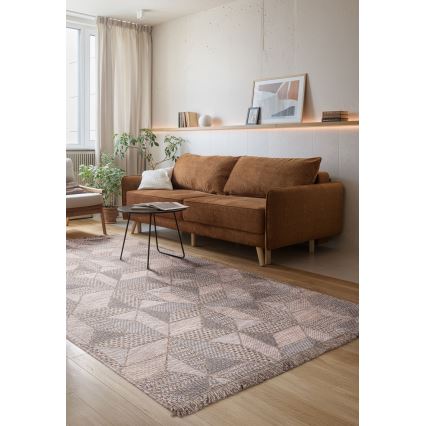 Lauko kilimas ORIA 160x220 cm pilka/bėžinė