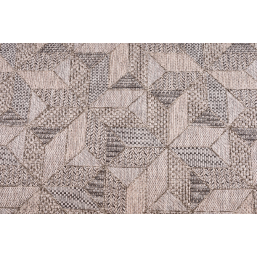 Lauko kilimas ORIA 160x220 cm pilka/bėžinė
