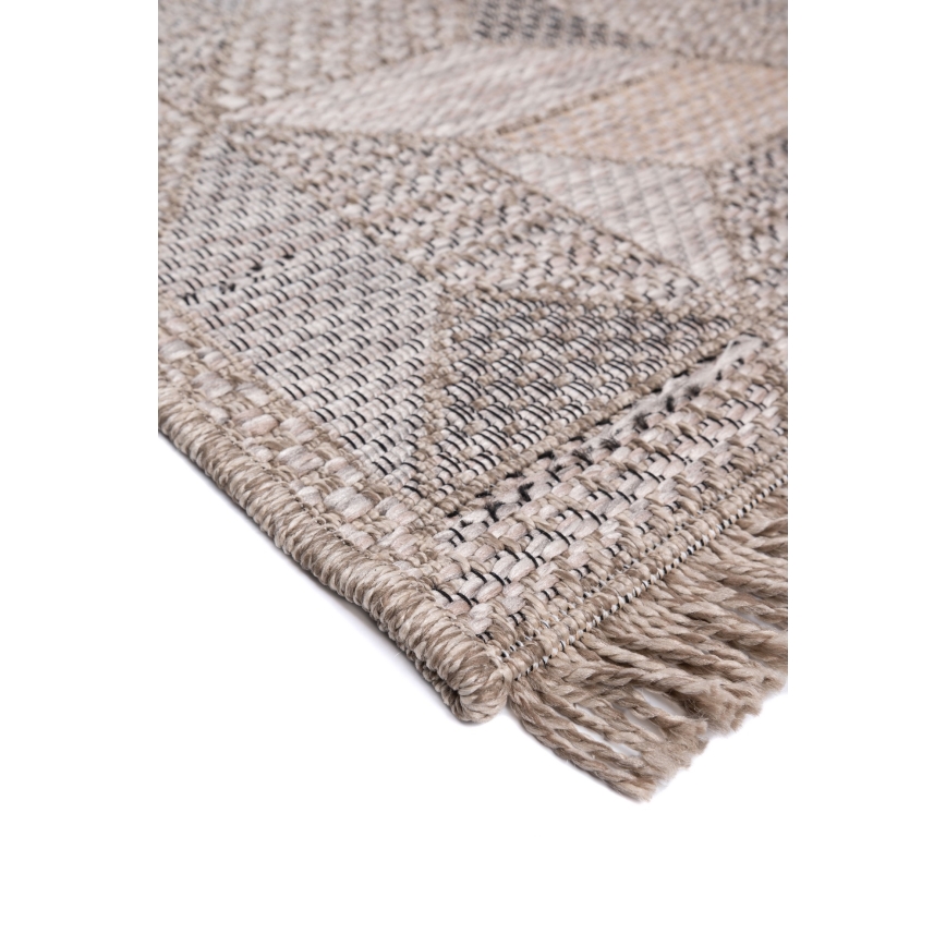Lauko kilimas ORIA 160x220 cm pilka/bėžinė
