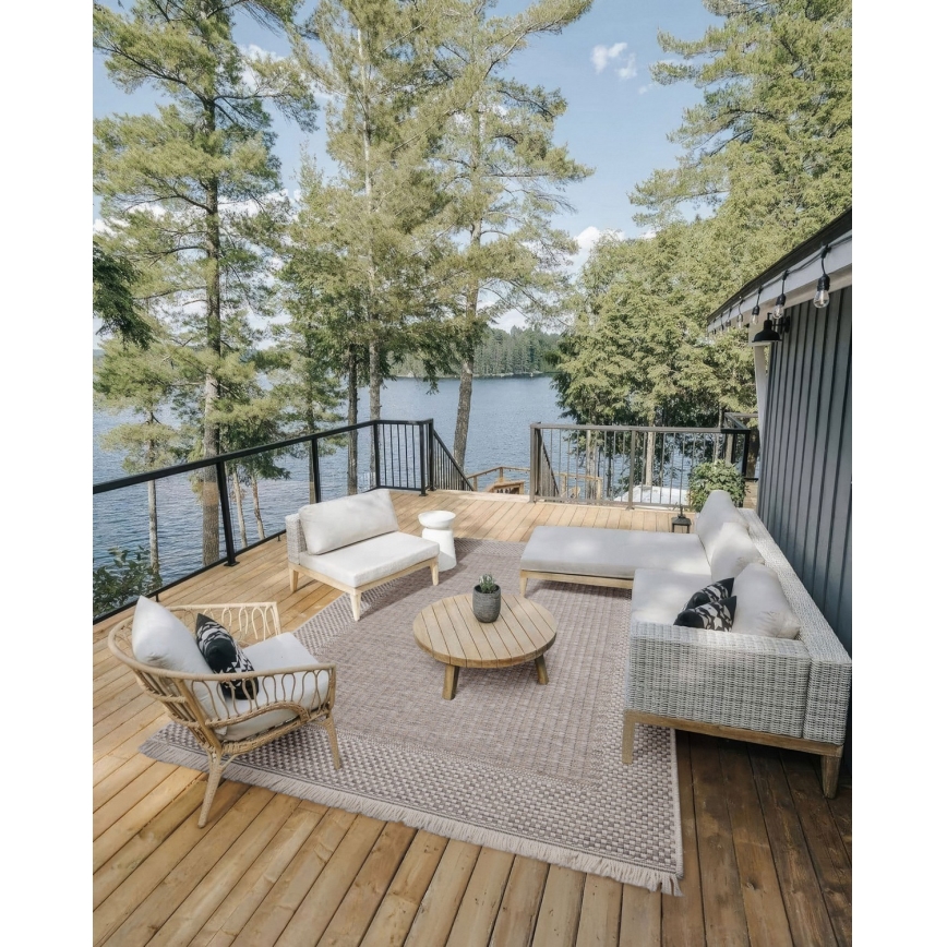 Lauko kilimas ORIA 160x220 cm, smėlio spalvos