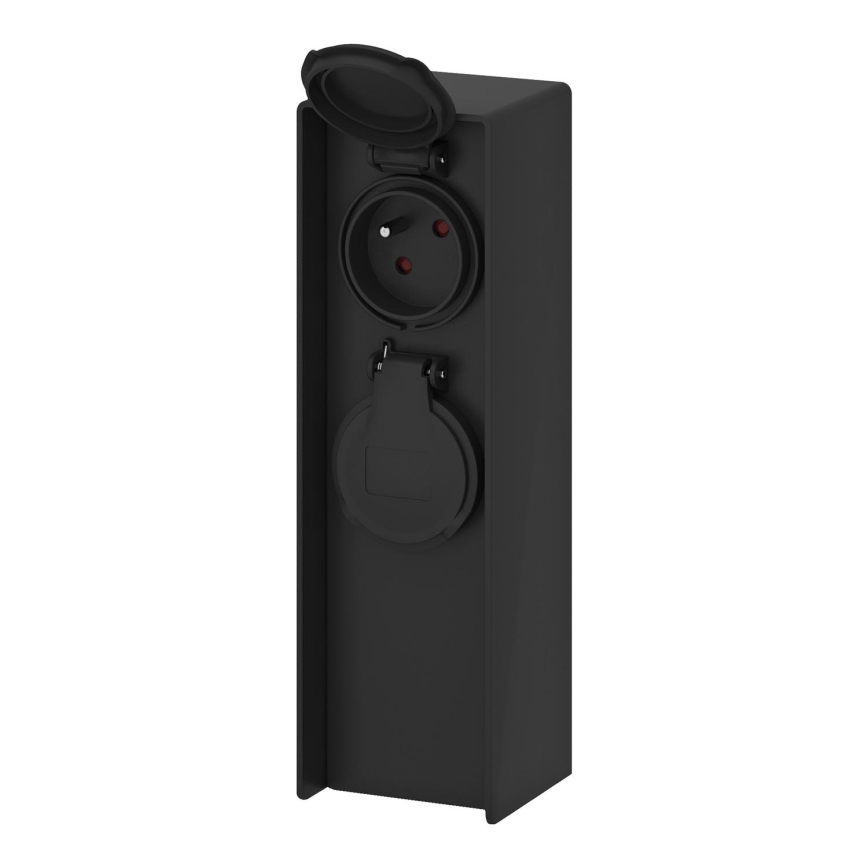 Lauko kištukinių lizdų stulpas 2Z 230V IP44