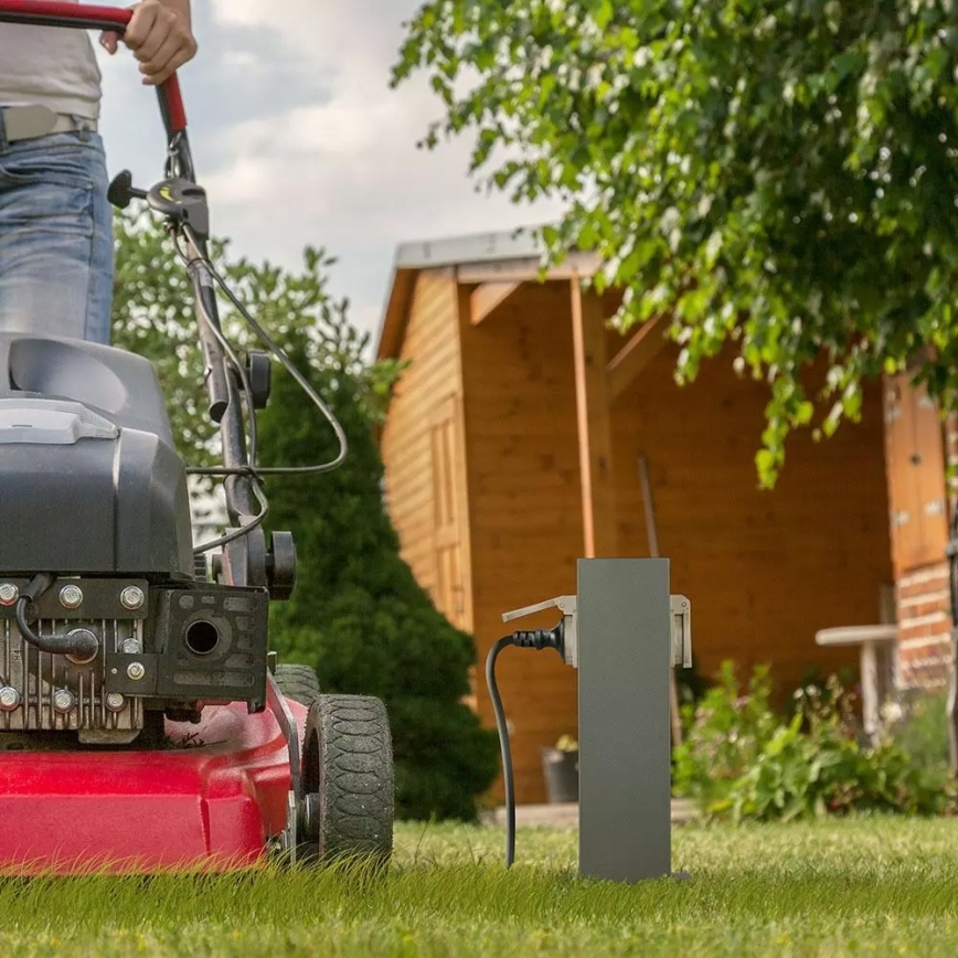 Lauko kištukinių lizdų stulpas SCHUKO 2Z 230V IP44