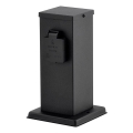 Lauko kištukinių lizdų stulpas 2Z SCHUKO 230V antracitas IP44