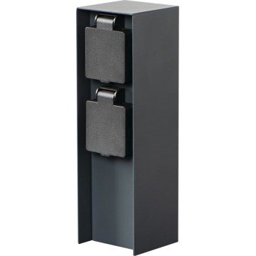 Lauko kištukinių lizdų stulpas DASTO 2Z Type E 230V IP44 antracitas