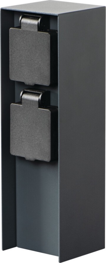 Lauko kištukinių lizdų stulpas DASTO 2Z Type E 230V IP44 antracitas