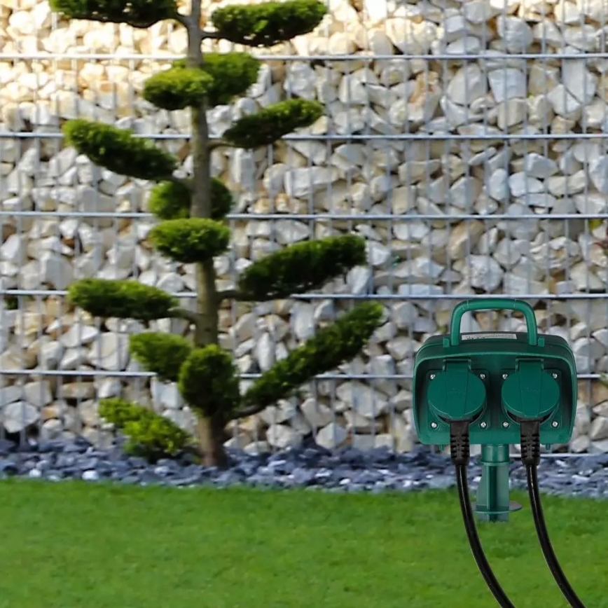 Lauko kištukinių lizdų stulpas SCHUKO 4Z 230V IP44