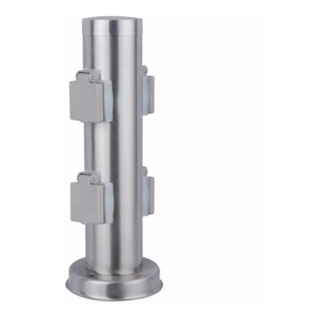 Lauko kištukinių lizdų stulpas SYDNEY 4Z SCHUKO 230V IP44