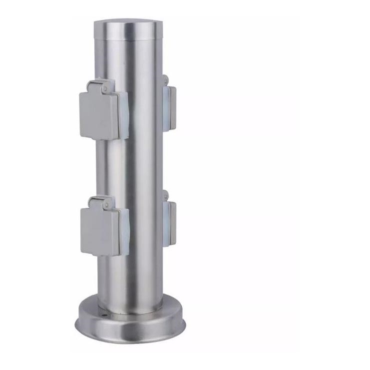 Lauko kištukinių lizdų stulpas SYDNEY 4Z SCHUKO 230V IP44