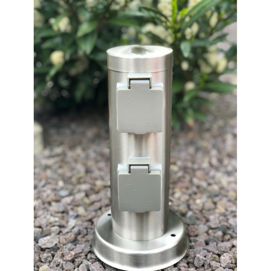 Lauko kištukinių lizdų stulpas SYDNEY 4Z SCHUKO 230V IP44