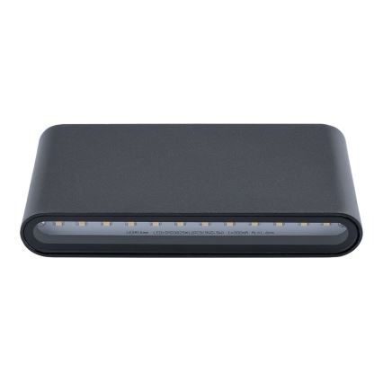 Lauko LED sieninis šviestuvas FLOW 2xLED/6W/230V IP54 juodas
