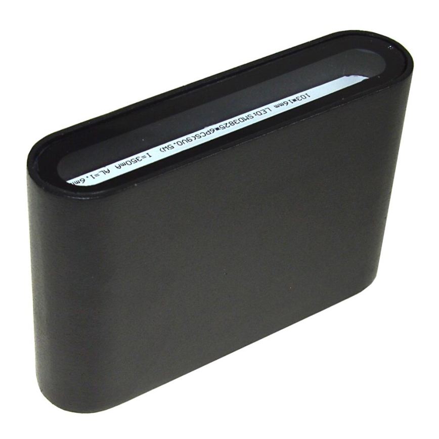 Lauko LED sieninis šviestuvas FLOW LED / 3W / 230V IP54 juodas
