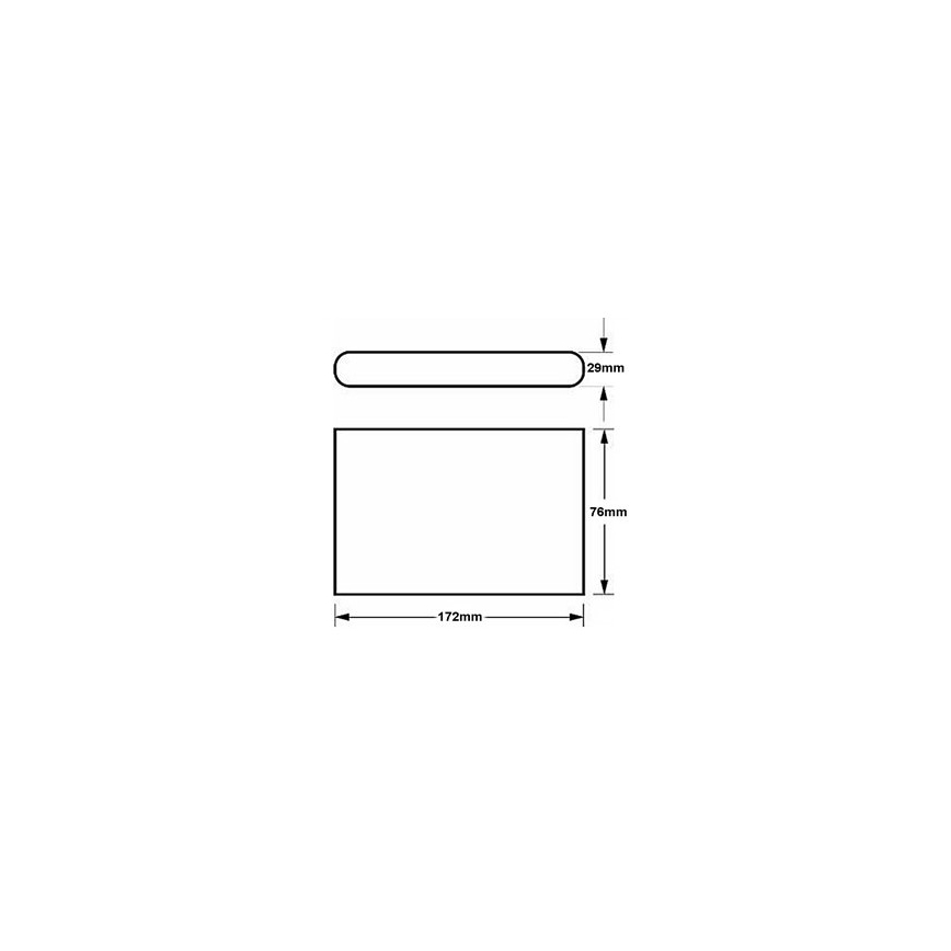 Lauko LED sieninis šviestuvas FLOW LED/6W/230V IP54 juodas