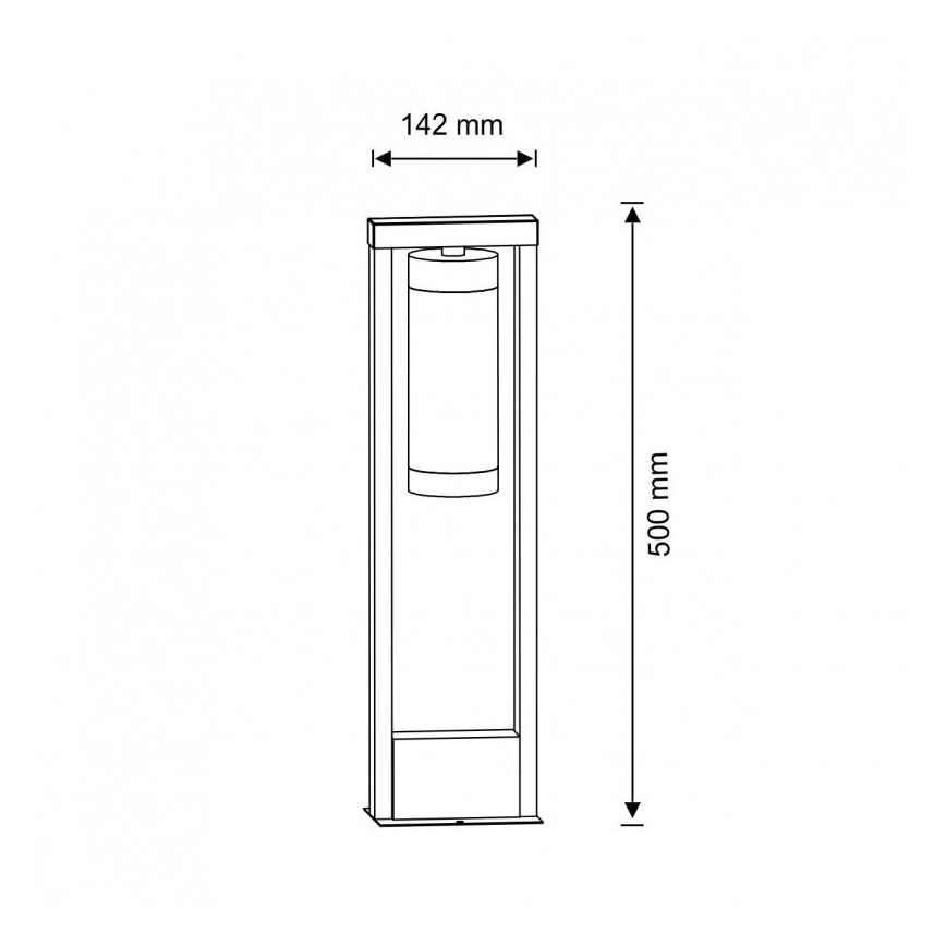 Lauko lempa SPECTRA 1xE27/10W/230V IP44 50 cm