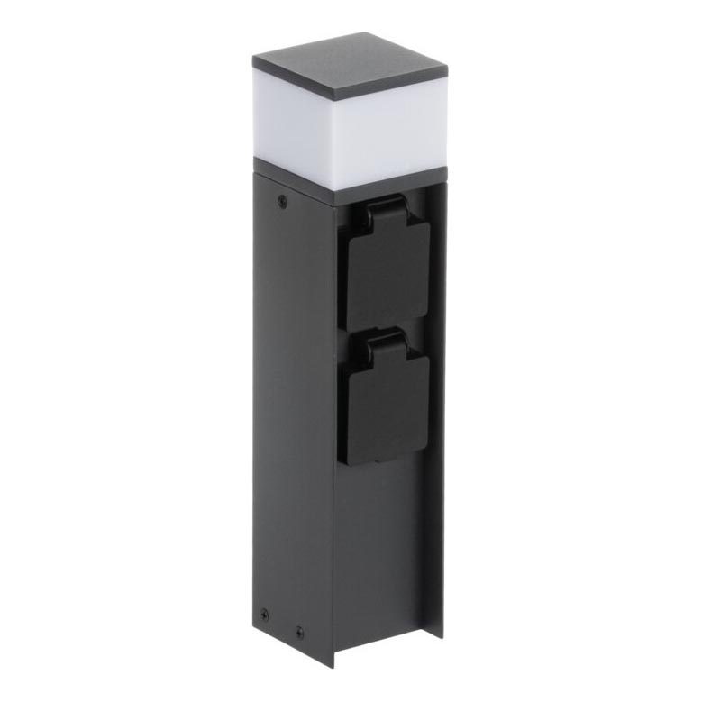 Lauko lempa su 2 lizdais DASTEN 1xG9/11W/230V 30 cm IP44 juoda