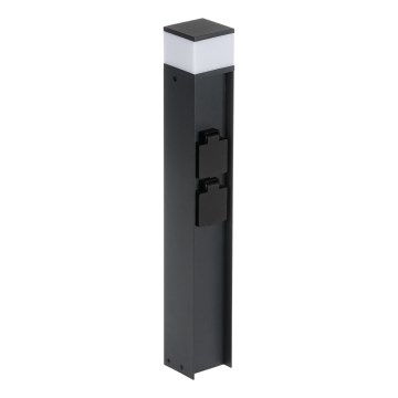 Lauko lempa su 2 lizdais DASTEN 1xG9/11W/230V 50 cm IP44 juoda