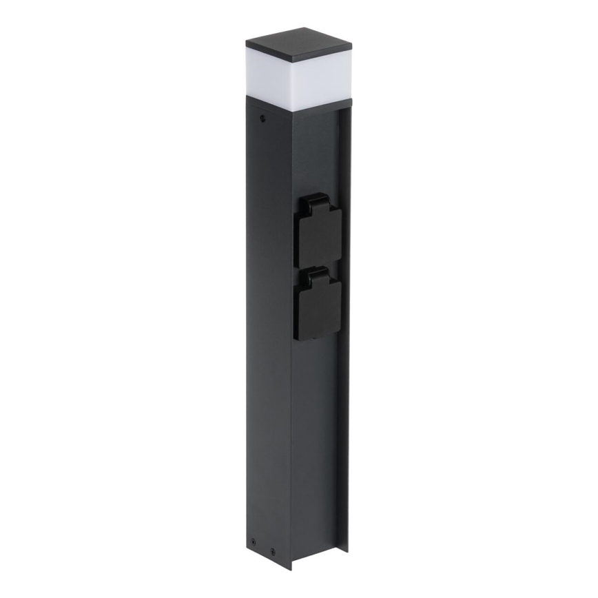 Lauko lempa su 2 lizdais DASTEN 1xG9/11W/230V 50 cm IP44 juoda