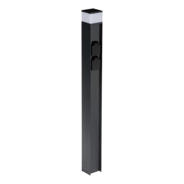 Lauko lempa su 2 lizdais DASTEN 1xG9/11W/230V 80 cm IP44 juoda