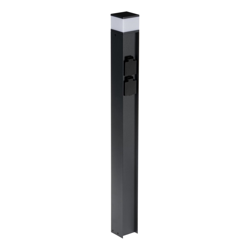 Lauko lempa su 2 lizdais DASTEN 1xG9/11W/230V 80 cm IP44 juoda