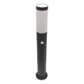 Lauko lempa su jutikliu LOPPA 1xE27/60W/230V 65 cm IP44 antracitas