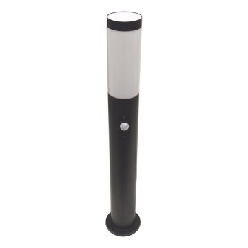 Lauko lempa su jutikliu LOPPA 1xE27/60W/230V 65 cm IP44 antracitas