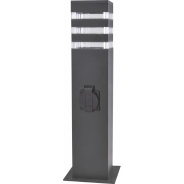 Lauko lempa su lizdu TEKSAS 1xE27/20W/230V IP54 44 cm