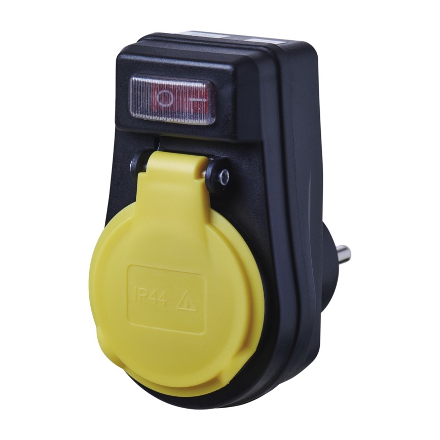 Lauko lizdas su jungikliu FRENCH 250V / 16A IP44