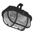 Lauko lubinis šviestuvas OVAL 1xE27/60W/230V IP44 juoda