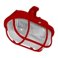 Lauko lubinis šviestuvas OVAL 1xE27/60W/230V IP44 raudona
