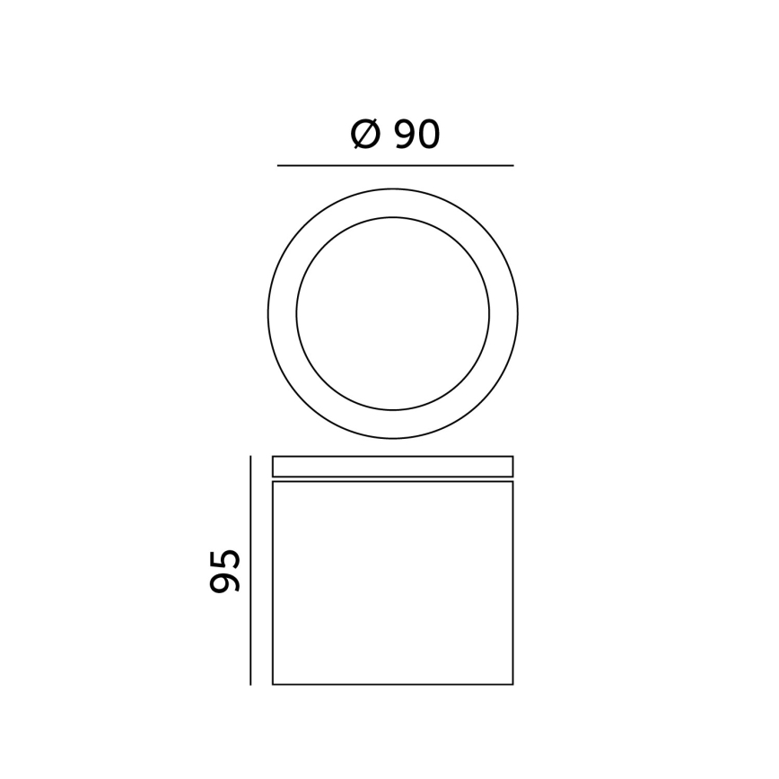 Lauko lubinis šviestuvas QUAZAR 1xGU10/20W/230V IP44